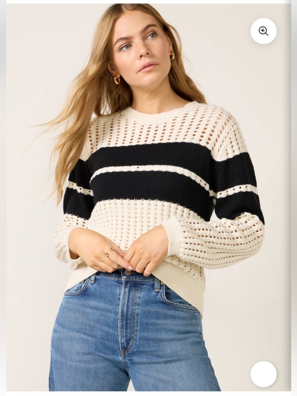 NWOT Sanctuary Sporty Openwork Popover Sweater, XS